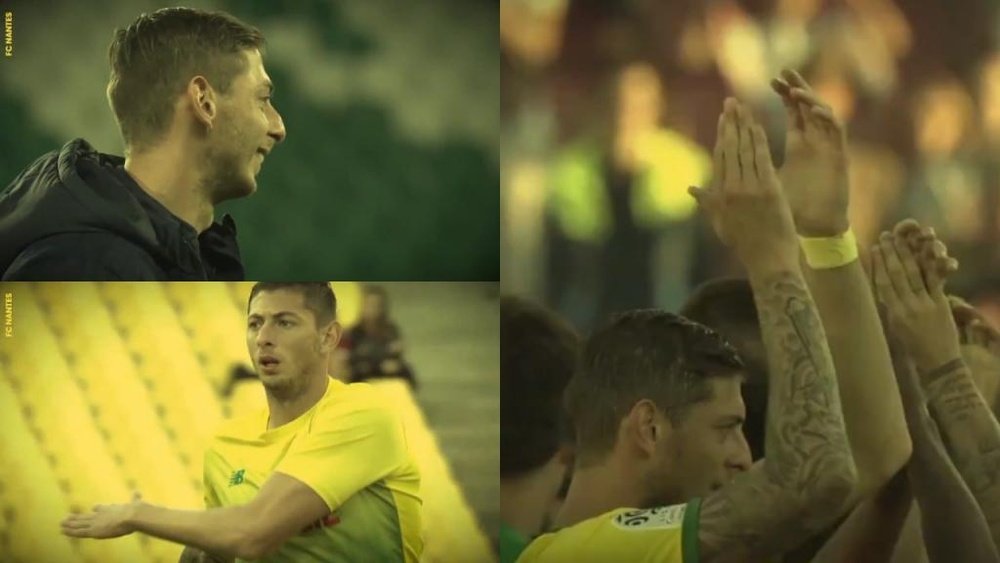 El emotivo vídeo con el que el Nantes recordó a Sala. Twitter/FCNantes