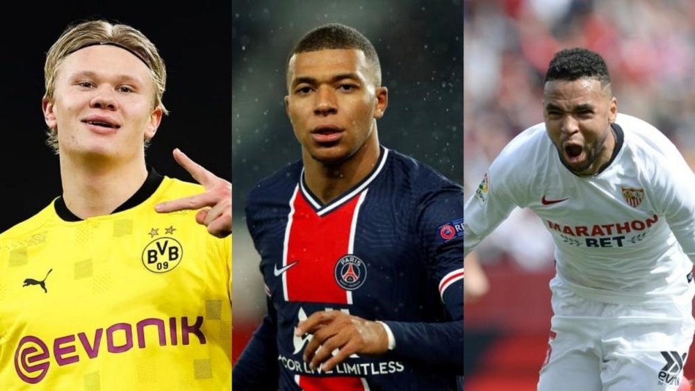 Mbappé e Haaland in vetta alla classifica. AFP/EFE