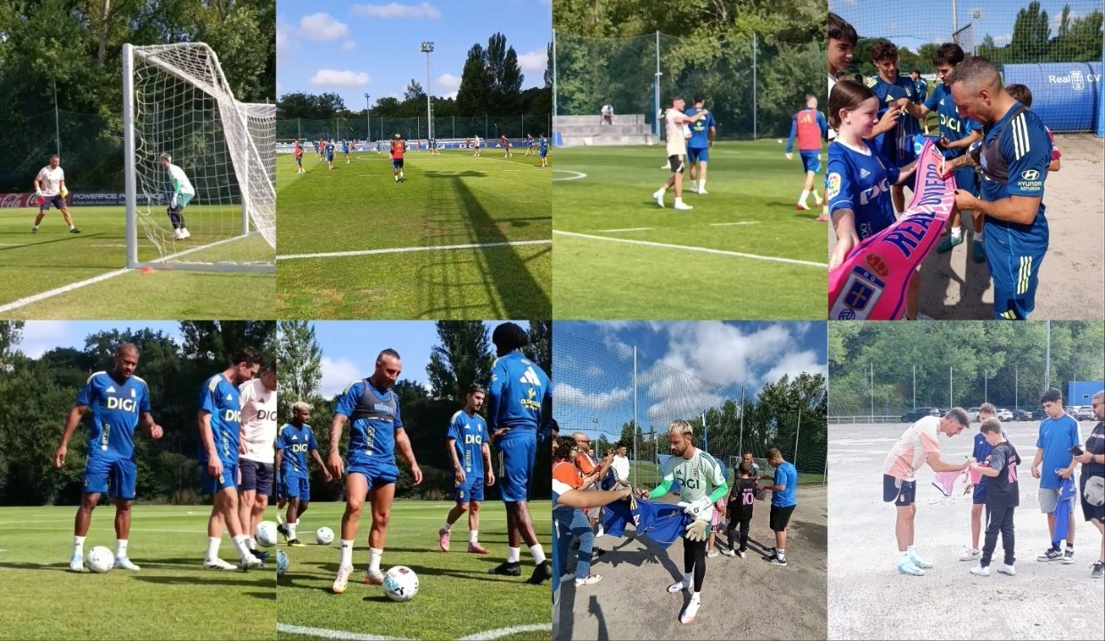 BeSoccer se cuela en un entrenamiento de Primera con el Oviedo