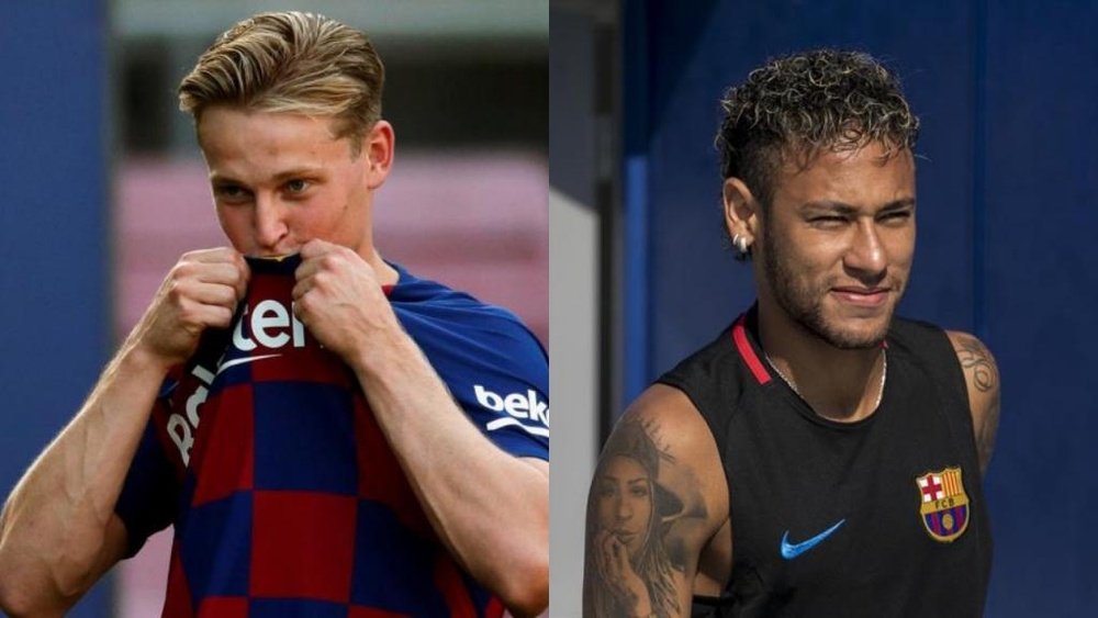 De Jong quer Neymar no Barcelona. Montaje/EFE