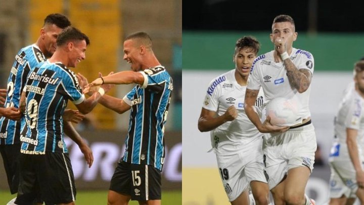Gremio y Santos, a transformar la Libertadores en el Brasileirao
