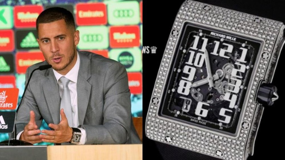 Hazard deslumbró a todos con un reloj de 68.000 euros. EFE/Instagram