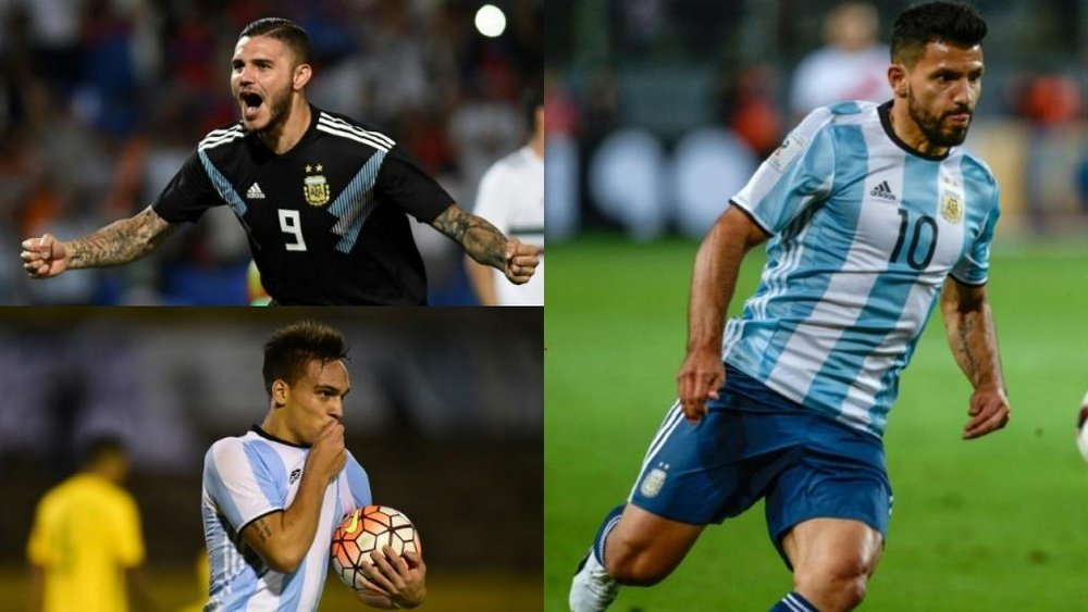 Cuatro aspirantes y tres vacantes para el '9' en la Copa América. BeSoccer/EFE