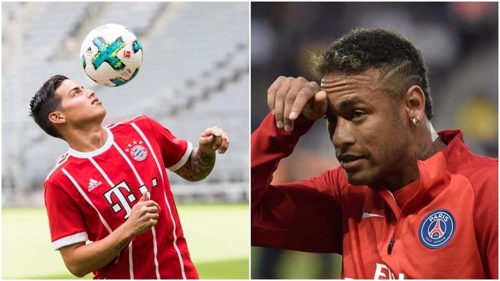 El nuevo 'Clásico' entre Neymar y James