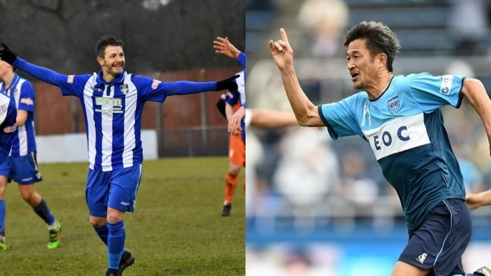 Cureton y Miura siguen en activo desde 1996. BSFCTheBlues/EFE/BeSoccer