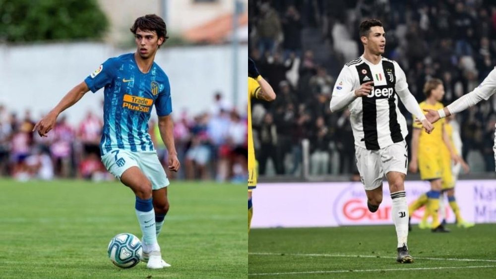 Joao Félix y Cristiano, premiados en su país con el Globo de Oro. EFE/AFE