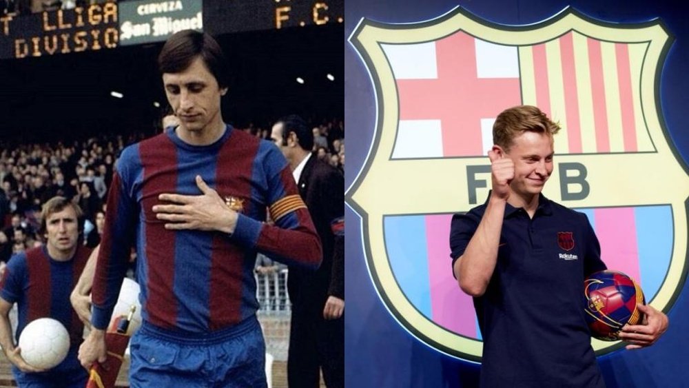 De Johan a Frenkie, la historia 'oranje' del Barça. Montaje/FCBarcelona