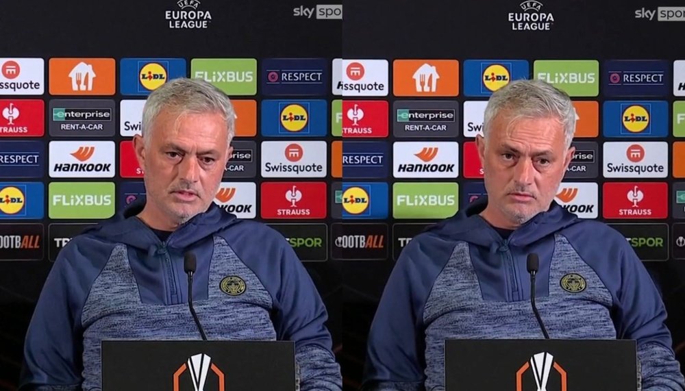 Jose Mourinho aimed a dig at Mauro Icardi. Screenshot/X/SkySportsNews