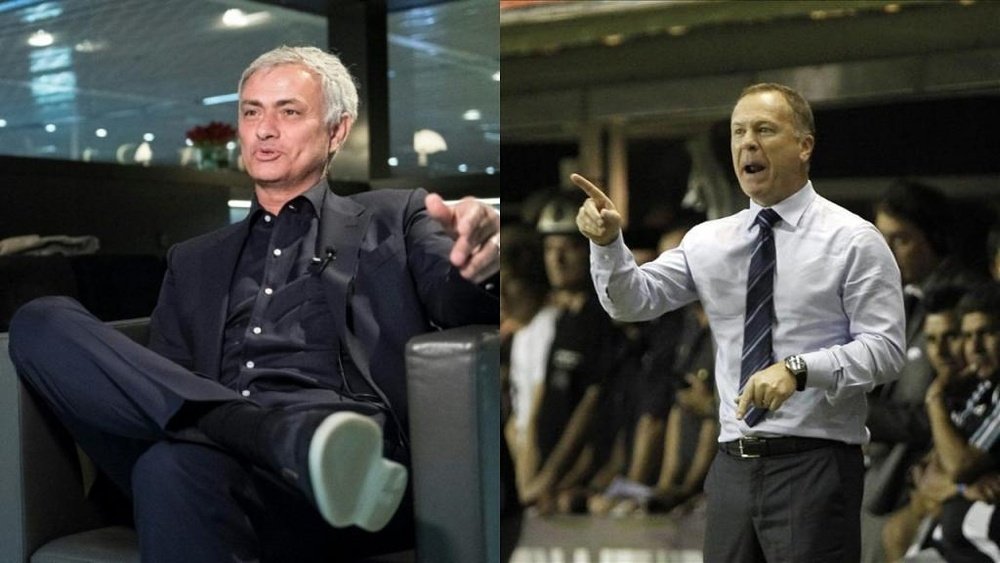 Mourinho y Mano Menezes, los favoritos para sustituir a Scolari. AFP