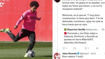 Koundé respondió a las críticas sobre su lesión. EFE