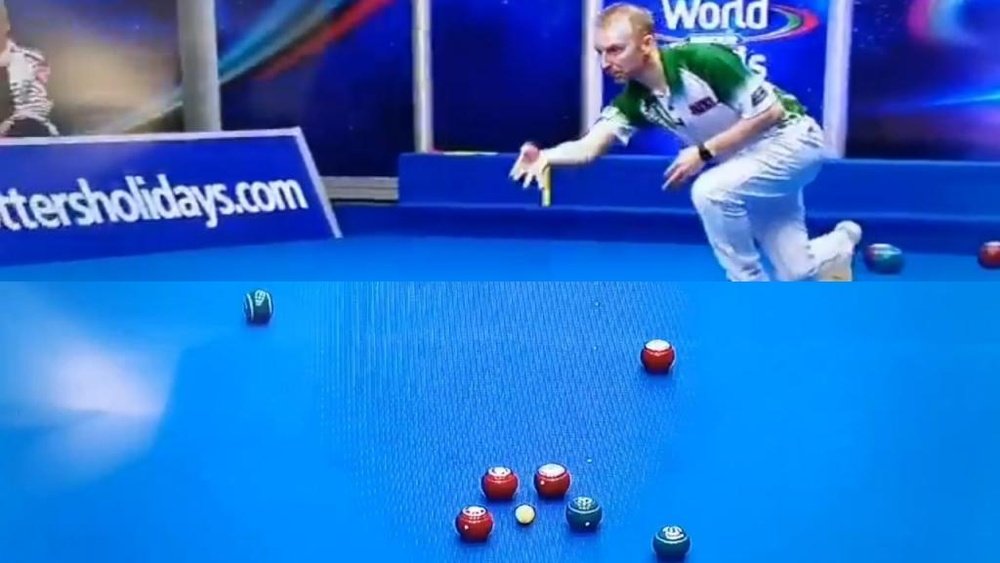 Toni Kroos, también presente en el 'bowling indoor'. Captura/BBCSport