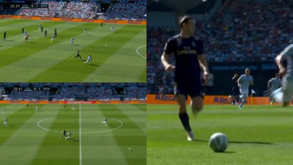 Bale volvió a demostrar su gran estado de forma. Captura/LaLiga Santander