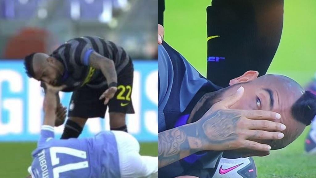 Los 'otros goles' del fútbol: Vidal expulsó a Immobile en el Lazio-Inter