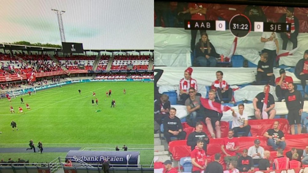 The Danish Cup final was stopped as the fans did not respect social distancing. @chrisdparrott