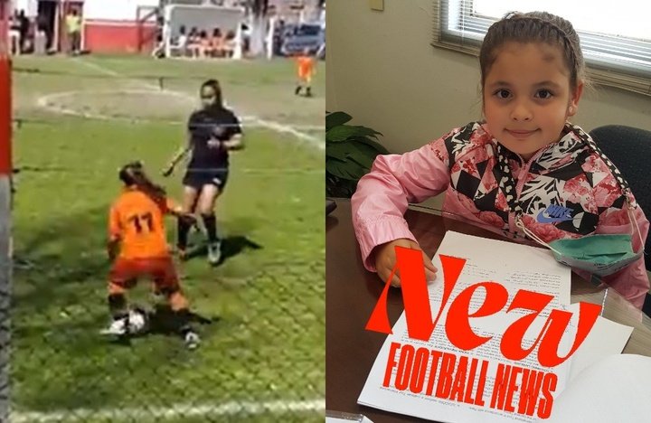 ¡Una niña argentina de ocho años firmó con Nike!