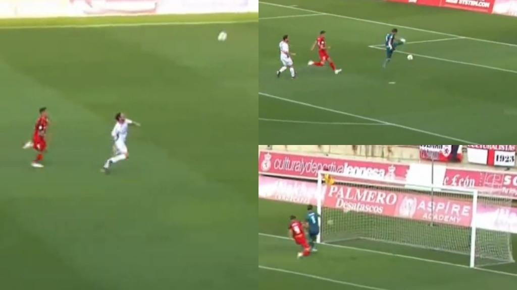 Concatenación de errores en el primer gol de la historia de Primera RFEF