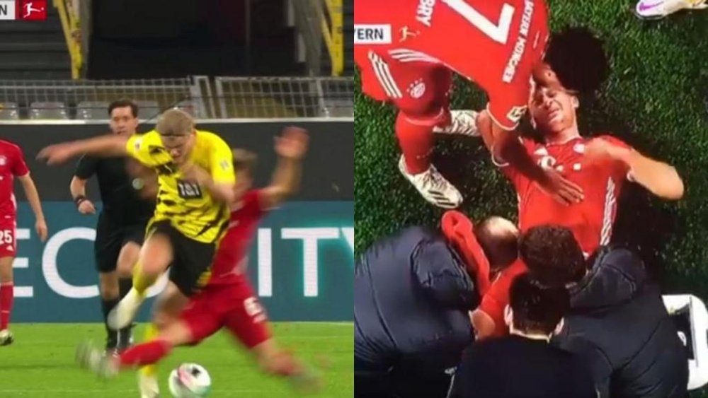 Kimmich se lesionó ante el Borussia Dortmund. Capturas/Vamos