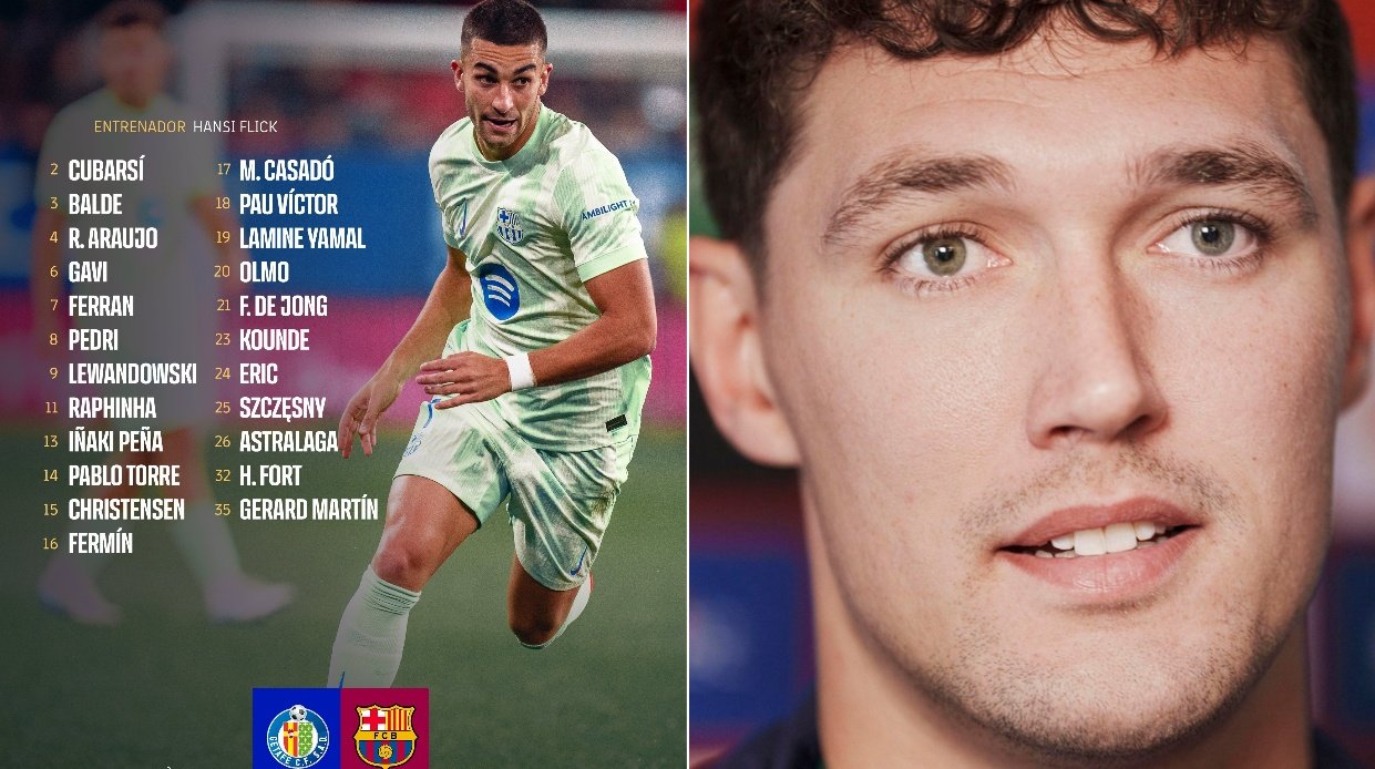 La lista del Barça confirma el regreso de Christensen y la ausencia de Ansu. FCBarcelona/EFE