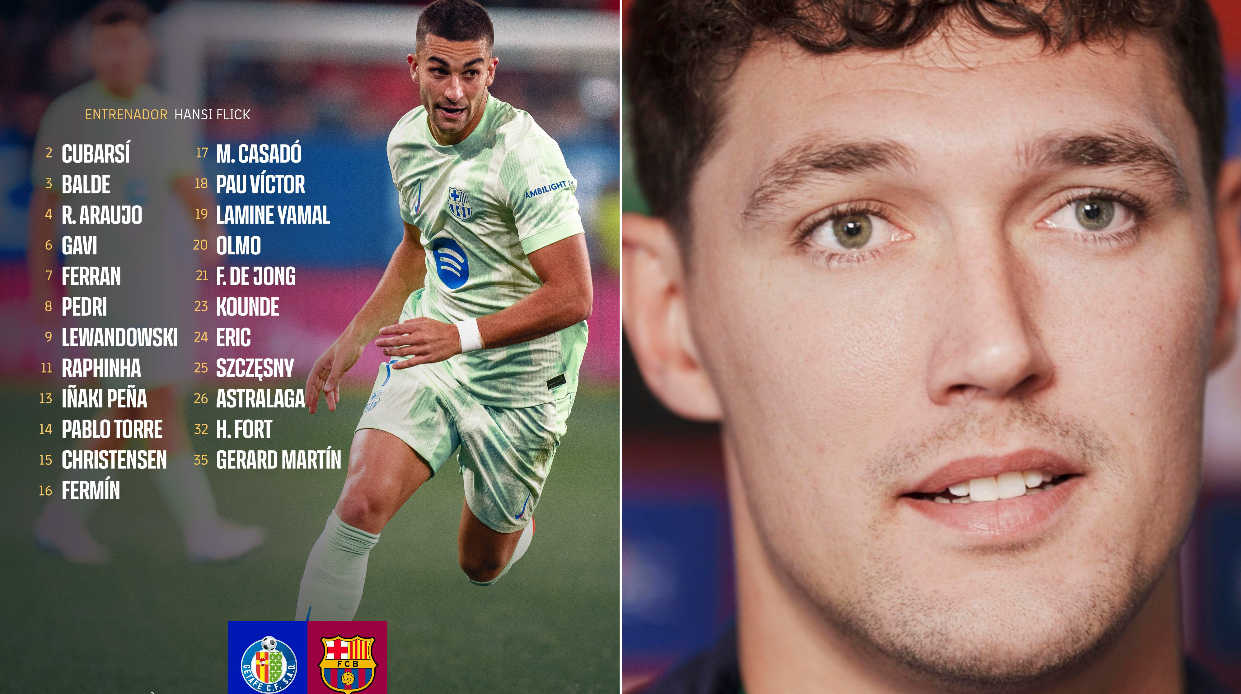 Barca squad list for Getafe clash: Christensen returns