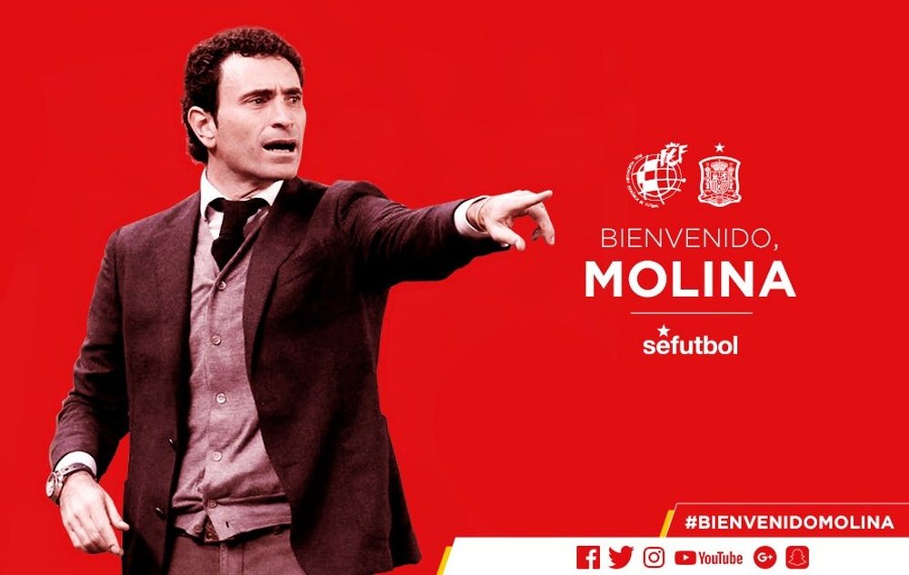 Molina, elección por sorpresa. Twitter/SeFutbol