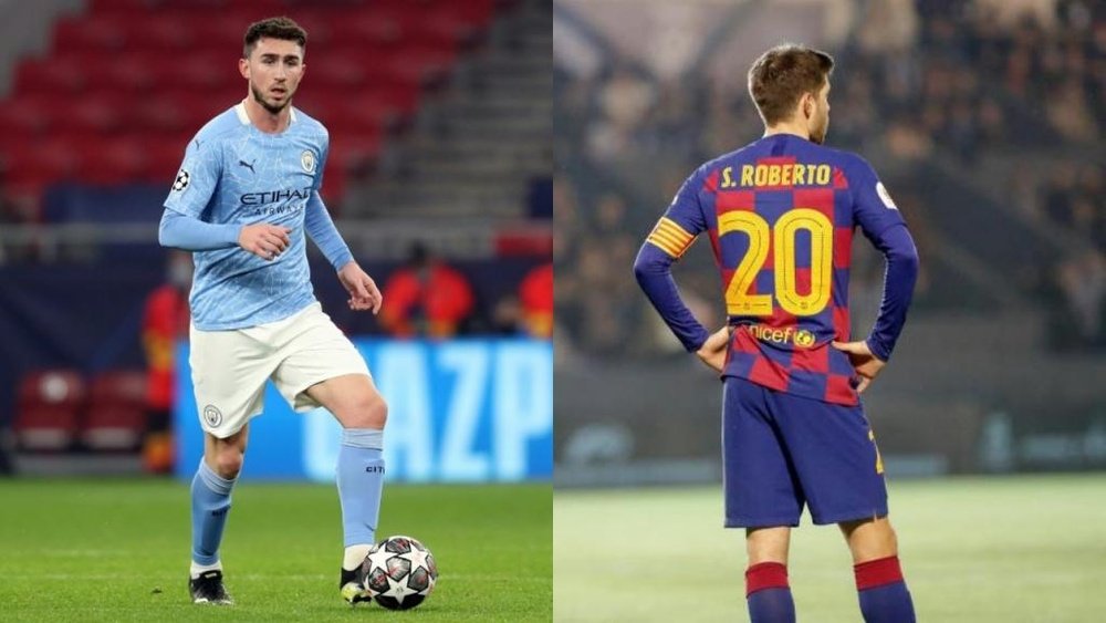 Could we see a trade deal between Laporte and Sergi Roberto? AFP/EFE