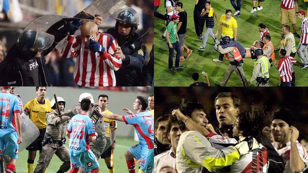 Lamentáveis confrontos ocorridos na Libertadores. BeSoccer