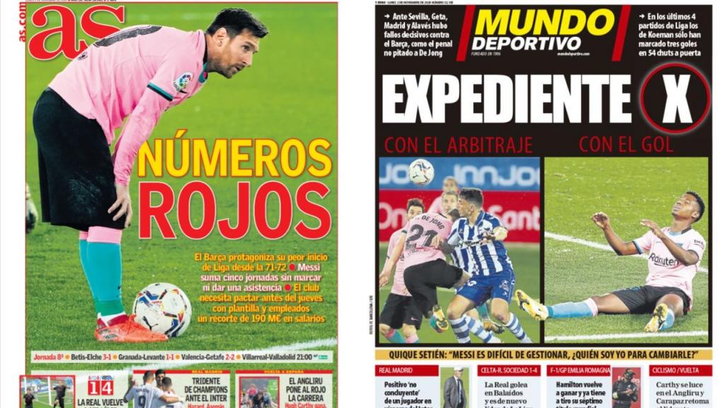 Portadas De La Prensa Deportiva Del 02-11-20