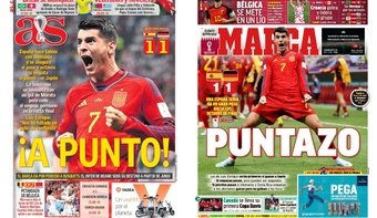 As capas da imprensa esportiva.Marca/AS