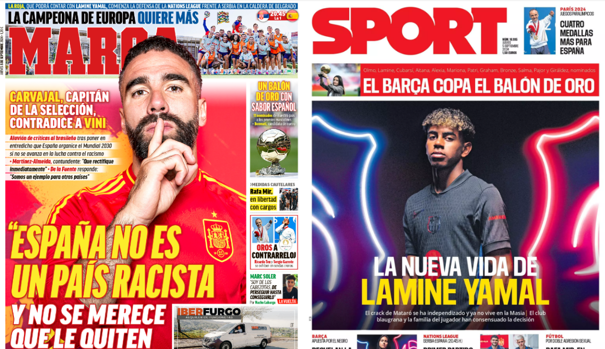 Portadas de la prensa deportiva del 05-09-24