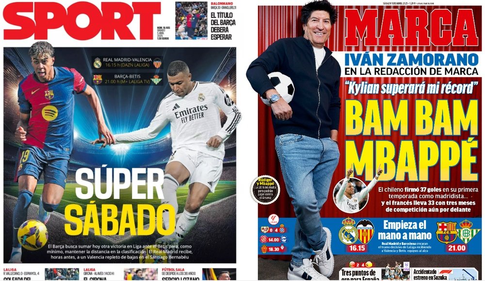 Portadas de la prensa deportiva del 05-04-25. Sport/Marca