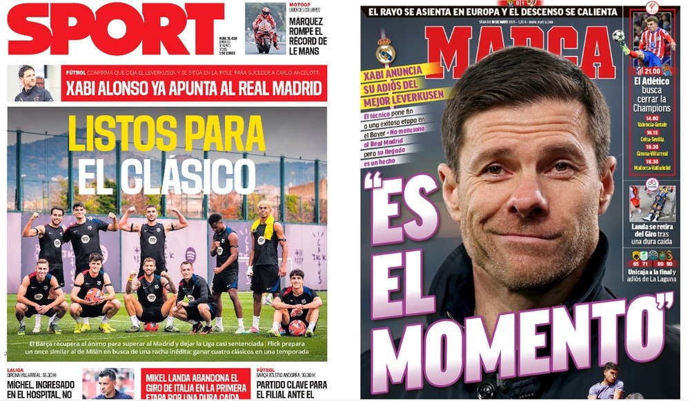 Portadas de la prensa deportiva del 10-05-25. Sport/Marca