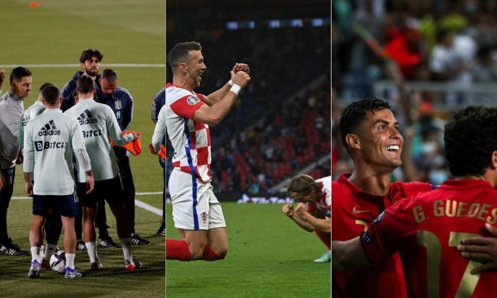 Portugal, España y Croacia se la juegan. EFE/AFP