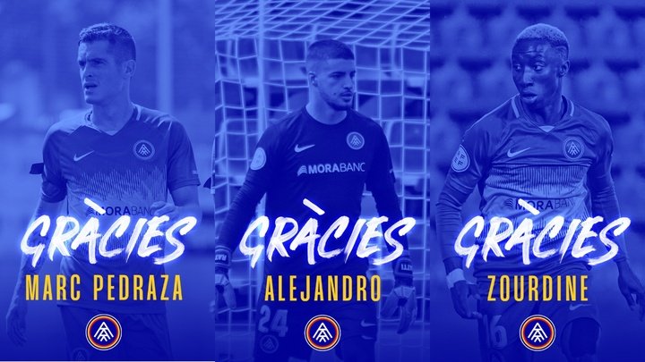 El Andorra rescindió el contrato de tres jugadores