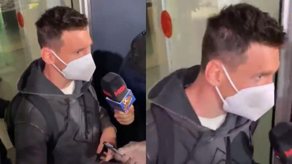 Messi habló a su llegada a Barcelona. Capturas/ElLarguero