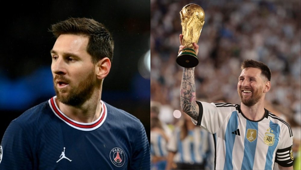 Los números de Messi este curso, mucho mejores cuando juega para Argentina. AFP/EFE