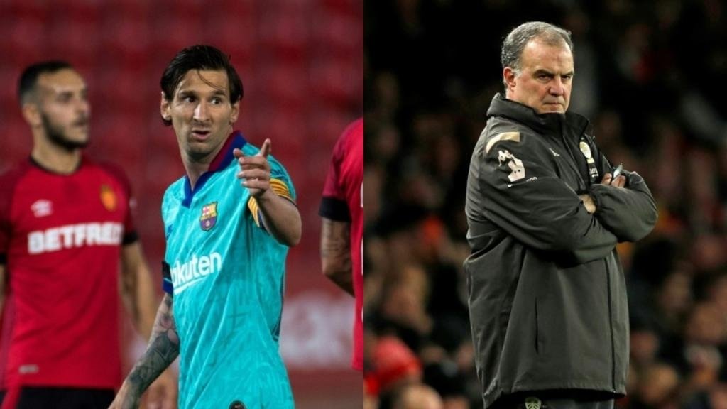 Messi wants Bielsa to take over as Barcelona boss. Montaje/EFE/AFP