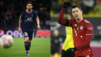 Messi vs. Lewandowski: una nueva batalla por el cetro mundial. AFP