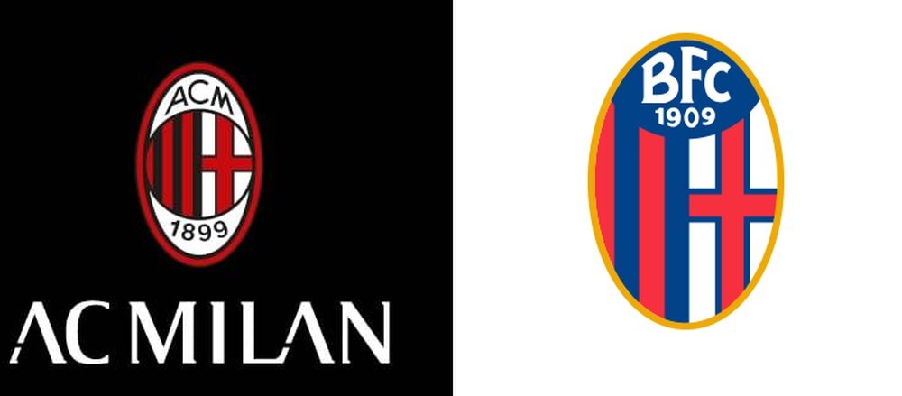 Milan y Bologna, dos escudos más que similares. BeSoccer