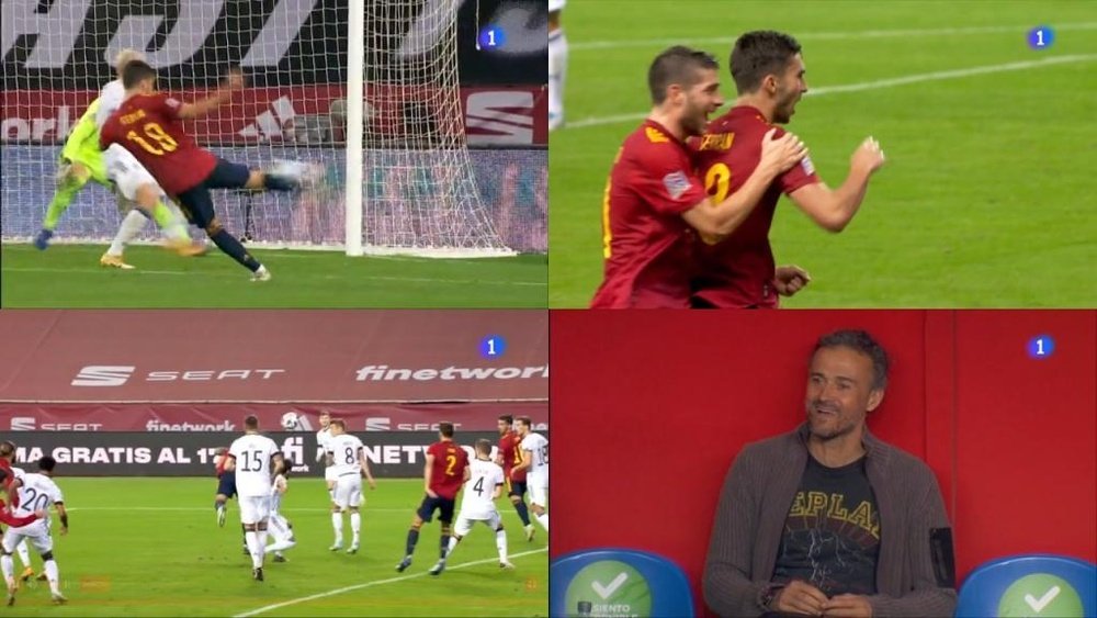 Spain were on fire in the first 45. Montage/Screenshots/La1