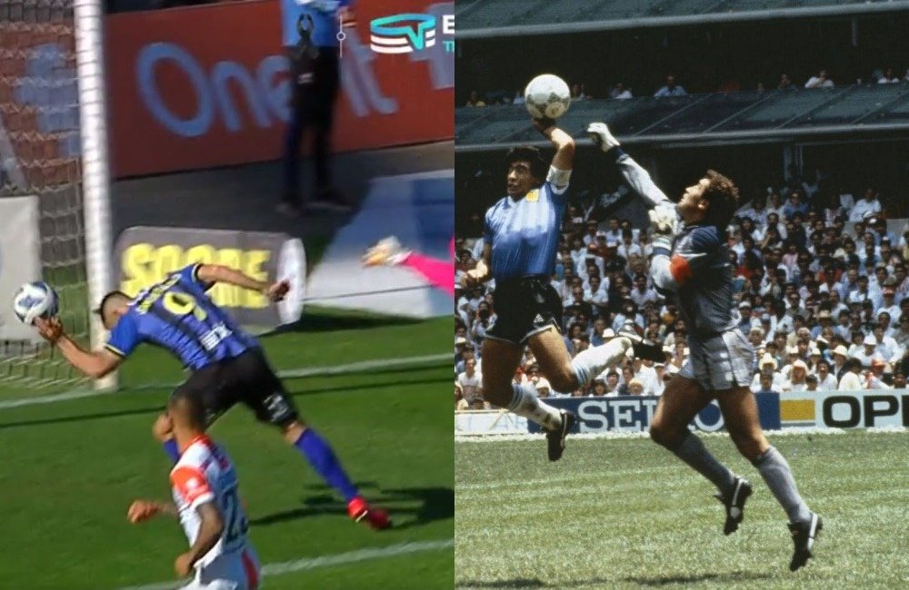 El gol de Maradona volvió. Captura/TNTSports