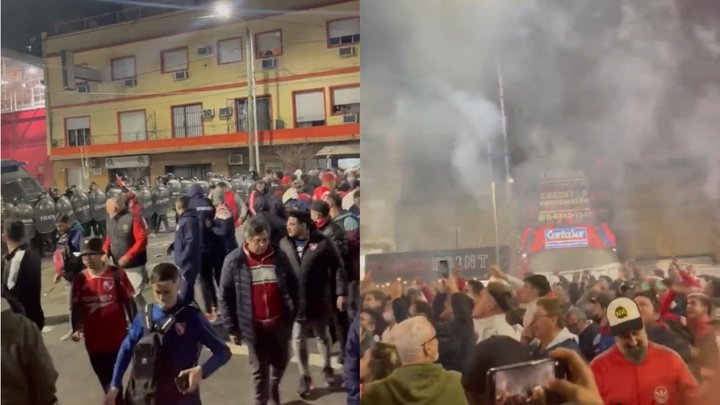 El Independiente-Atlético Tucumán, suspendido por incidentes. Twitter/InfoMundoCai