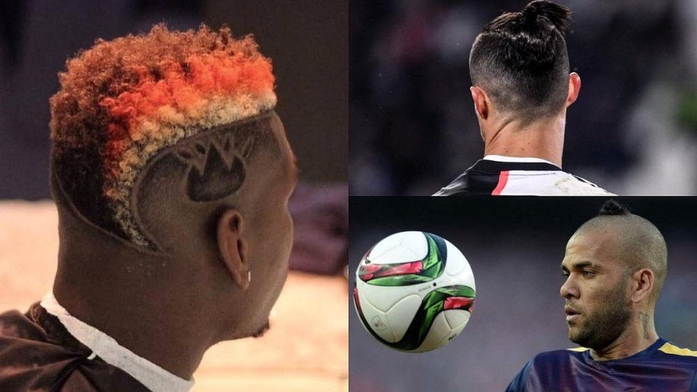 Los peinados más raros de los futbolistas. AFP/Instagram