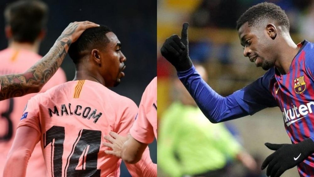 Malcom y Dembélé han sido protagonistas en los últimos partidos. AFP/EFE