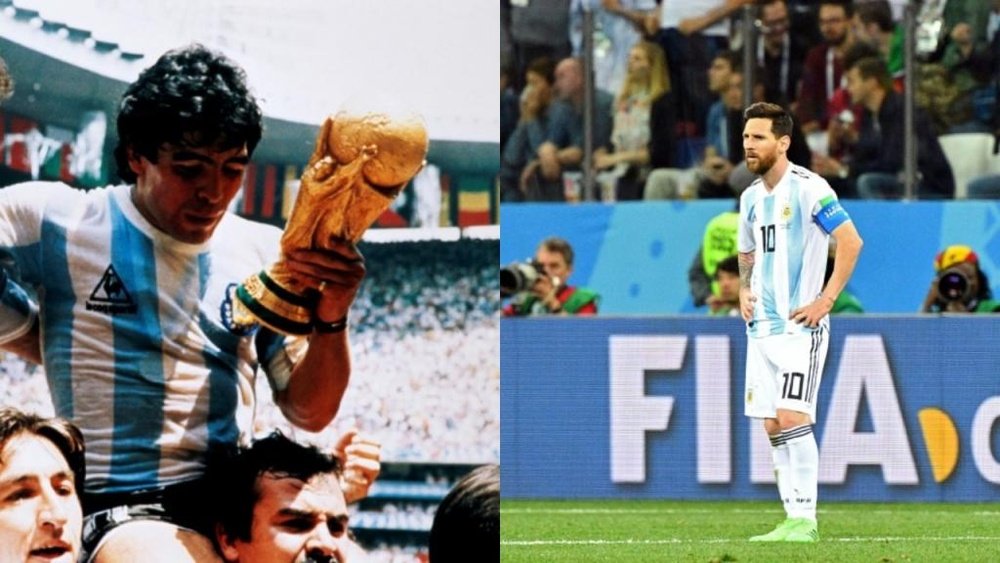 Maradona y Messi, los astros argentinos. BeSoccer