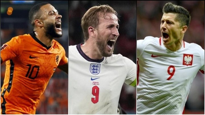 Los líderes estadísticos en la ruta europea hacia el Mundial: Lewandowski, Kane, Tadic...