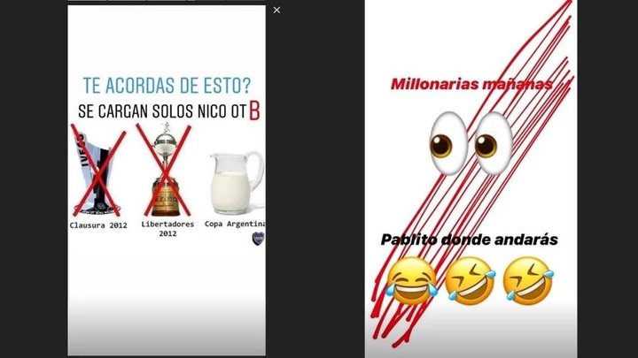 Otamendi y Migliore y su batalla en Instagram por River y Boca