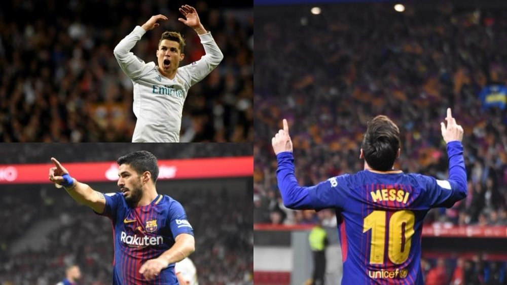 Messi lidera la tabla de goleadores. BeSoccer