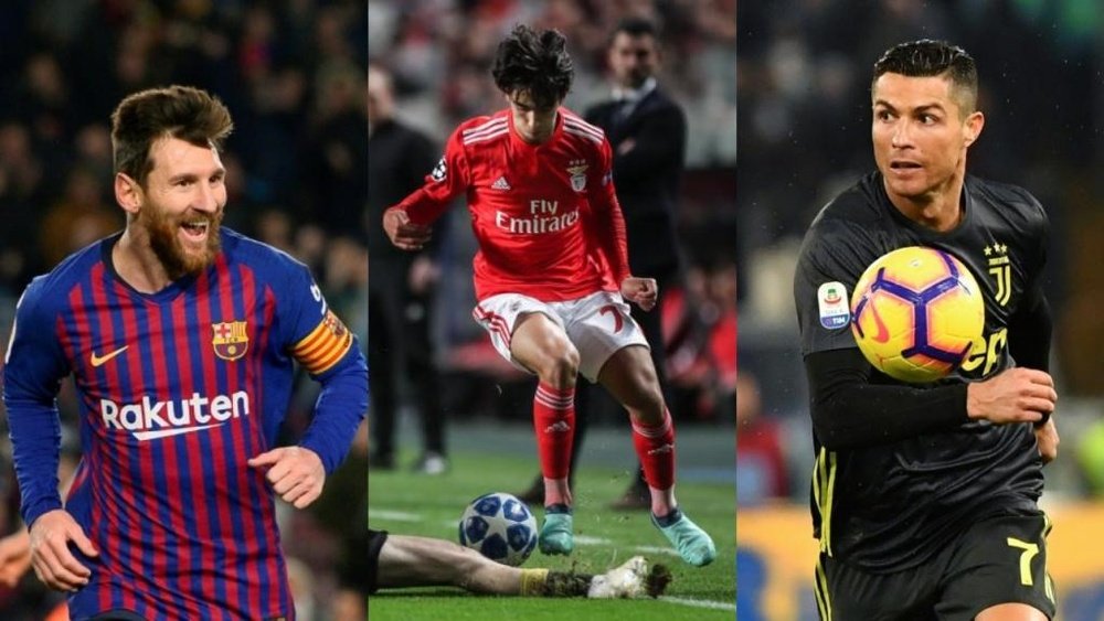Los números de Joao Félix le equiparan a Messi y Cristiano. AFP/EFE