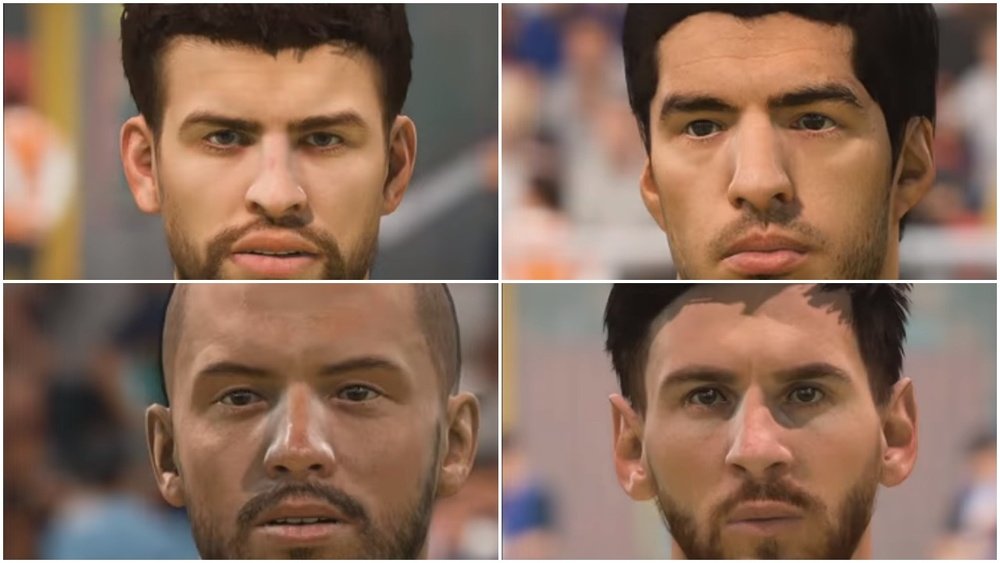 Montaje de los jugadores del Barça en el FIFA 18. BeSoccer