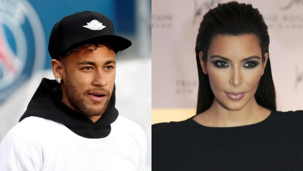 Montaje de Neymar y Kim Kardashian. EFE/BeSoccer